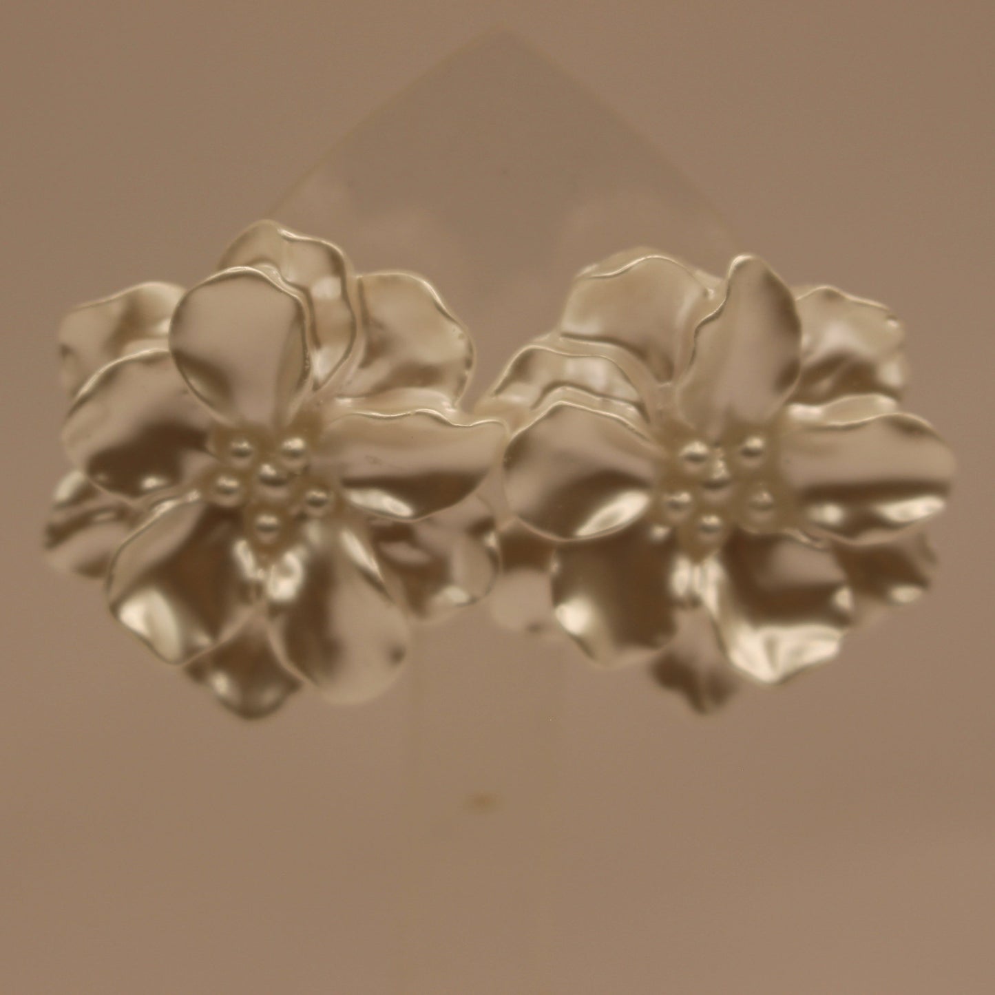 Silver Rose Studs