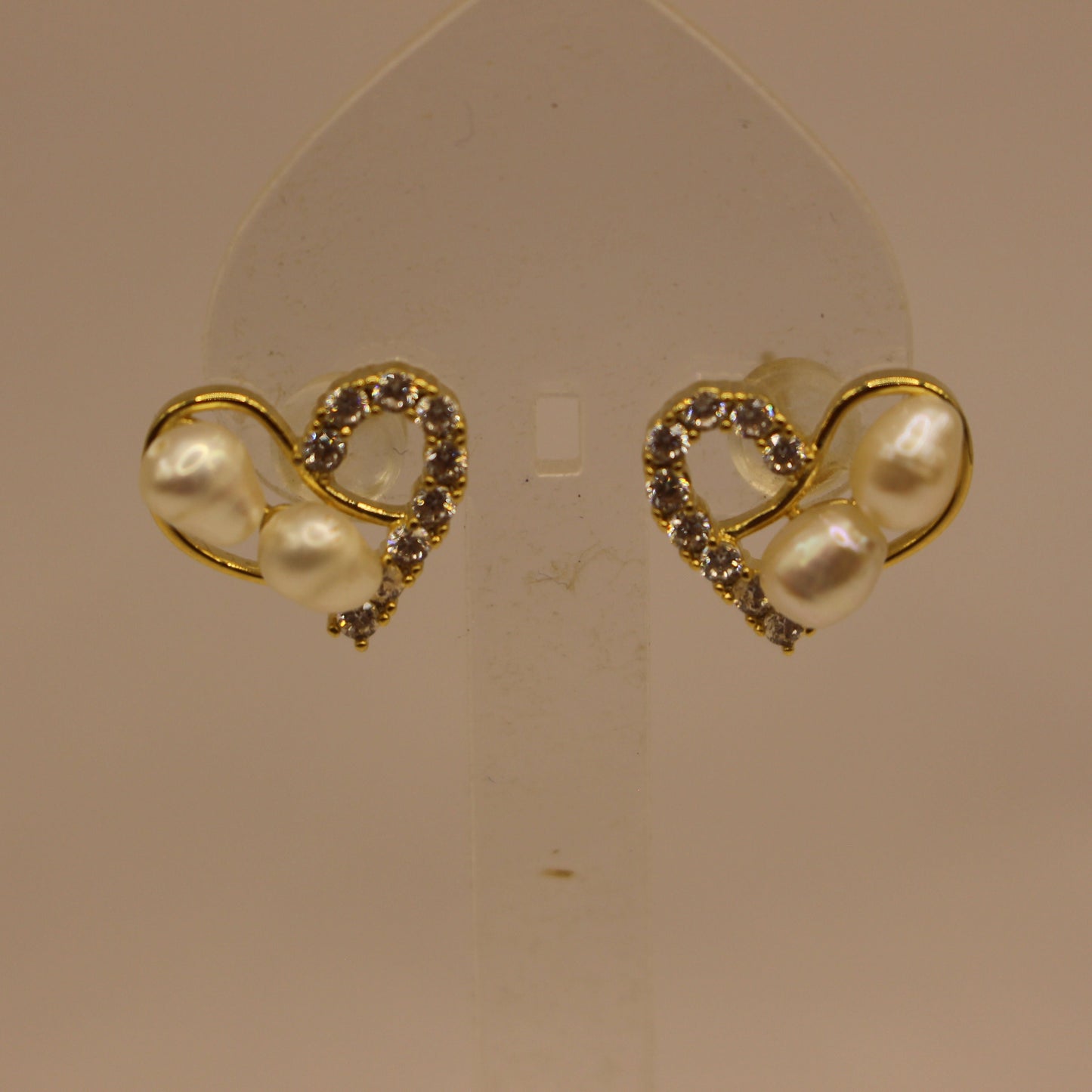 Heartfelt Pearl Studs