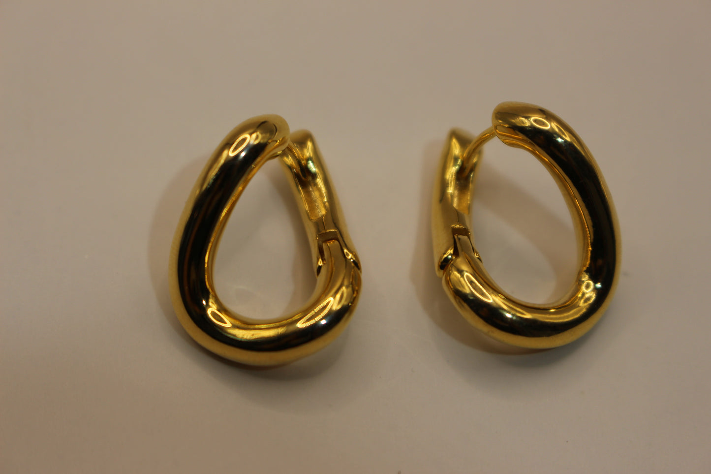 Playful Gold Hoops